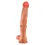 Realistic big dildo Minotauro - Pinto de borracha realístico flexível com escroto e ventosa - 41,5x8,5cm - cor bege - Imagem 6