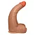 Realistic big dildo Profundo - Pinto de borracha realístico flexível com escroto e ventosa - 36x10cm - cor bege - Imagem 5