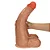 Realistic big dildo Profundo - Pinto de borracha realístico flexível com escroto e ventosa - 36x10cm - cor bege - Imagem 1
