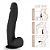 Realistic big dildo Surucucu - Pinto de borracha realístico flexível com escroto e ventosa - 28x5,5cm - cor preto - Imagem 6