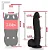 Realistic big dildo Surucucu - Pinto de borracha realístico flexível com escroto e ventosa - 28x5,5cm - cor preto - Imagem 2