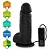Realistic big dildo Bonitão - Pinto de borracha realístico flexível com escroto, vibrador e ventosa - 21x6,5cm - cor preto - Imagem 8