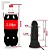 Realistic big dildo Bonitão - Pinto de borracha realístico flexível com escroto, vibrador e ventosa - 21x6,5cm - cor preto - Imagem 3