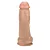 Realistic big dildo King Ejaculador - Pinto de borracha realístico flexível com escroto, ventosa e ejacula - 19x5cm - cor bege - Imagem 5