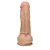 Realistic big dildo King Ejaculador - Pinto de borracha realístico flexível com escroto, ventosa e ejacula - 19x5cm - cor bege - Imagem 6
