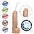 Realistic big dildo King Ejaculador - Pinto de borracha realístico flexível com escroto, ventosa e ejacula - 19x5cm - cor bege - Imagem 3