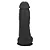 Realistic big dildo King Ejaculador - Pinto de borracha realístico flexível com escroto, ventosa e ejacula - 19x5cm - cor preto - Imagem 5