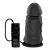 Realistic big dildo Mozinho - Pinto de borracha realístico flexível com escroto, vibrador e ventosa - 15x6,5cm - cor preto - Imagem 7