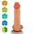 Realistic big dildo Valentinho - Pinto de borracha realístico flexível com escroto e ventosa - 26x6,4cm - cor bege - Imagem 8