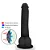 Realistic big dildo Mike - Pinto de borracha realístico flexível com escroto e ventosa - 19x3,5cm - cor preto - Imagem 5