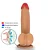 Realistic big dildo Amamba - Pinto de borracha realístico flexível com escroto e ventosa - 20x4,5cm - cor bege - Imagem 5