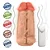 Realistic big dildo Duplo Amigos- Pinto de borracha realístico para dupla penetração vaginal e anal flexível com escroto, vibrador e ventosa - 18x7,5cm - cor bege - Imagem 6