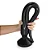Realistic big butt plug Intruder - Plug Anal Gigante - Flexível 59 x 5,5cm - cor preto - Imagem 1