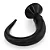 Realistic big butt plug Intruder - Plug Anal Gigante - Flexível 59 x 5,5cm - cor preto - Imagem 7