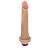 Realistic big dildo Jueves - Pinto de borracha realístico flexível com vibrador recarregável - 19x4,5cm - cor bege - Imagem 6
