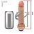 Realistic big dildo Jueves - Pinto de borracha realístico flexível com vibrador recarregável - 19x4,5cm - cor bege - Imagem 2