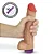 Realistic big dildo Eros - Pinto de borracha realístico com vibrador recarregável - 20x4,5cm - cor bege - Imagem 1