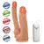 Realistic big dildo double - Pinto de borracha realístico duplo com vibrador e ventosa - 12 x 3,5 cm e 13,7 x 2,5cm - cor bege - Imagem 4