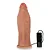 Realistic big dildo Jatobão - Pinto de borracha realístico flexível com vibrador e ventosa - 27 X 8cm - cor bege - Imagem 6
