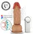 Realistic big dildo Crono - Pinto de borracha realístico flexível com escroto, vibrador e ventosa - 20x5cm - cor bege - Imagem 5