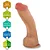 Realistic big dildo Megalodon - Pinto de borracha realístico flexível com escroto e ventosa - 41x8,8cm - cor bege - Imagem 6