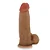Realistic big dildo Spock - Pinto de borracha realístico flexível com escroto e ventosa - 19x5,2cm - cor bege - Imagem 3