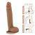 Realistic big dildo Porrete - Pinto de borracha realístico flexível com escroto e ventosa - 29x6cm - cor bege - Imagem 6