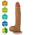 Realistic big dildo Porrete - Pinto de borracha realístico flexível com escroto e ventosa - 29x6cm - cor bege - Imagem 7