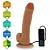Realistic big dildo Bichão - Pinto de borracha realístico flexível com escroto, vibrador e ventosa - 22x5cm - cor bege - Imagem 8