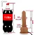Realistic big dildo Bichão - Pinto de borracha realístico flexível com escroto, vibrador e ventosa - 22x5cm - cor bege - Imagem 3