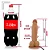 Realistic big dildo Queridão - Pinto de borracha realístico flexível com escroto, vibrador e ventosa - 22x5cm - cor bege - Imagem 3