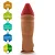 Realistic big dildo Reborn - Pinto de borracha realístico flexível com escroto e ventosa - 33x9,6cm - cor bege - Imagem 8