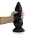 Realistic big butt plug Graduado G - Plug Anal Grande Flexível 23 x 7,6cm - cor preto - Imagem 1