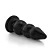 Realistic big butt plug Graduado G - Plug Anal Grande Flexível 23 x 7,6cm - cor preto - Imagem 7