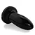 Realistic big butt plug Morteiro - Plug Anal Grande Flexível 22 x 7,5cm - cor preto - Imagem 6