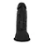 Realistic big dildo Bonitão - Pinto de borracha realístico flexível com escroto e ventosa - 21x6,5cm - cor preto - Imagem 7