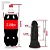 Realistic big dildo Bonitão - Pinto de borracha realístico flexível com escroto e ventosa - 21x6,5cm - cor preto - Imagem 2
