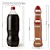 Realistic big dildo Gemêos - Pinto de borracha Duplo realístico flexível com escroto - 36x7,3cm - cor bege - Imagem 3