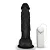Realistic big dildo Eros  - Pinto de borracha realístico flexível com escroto, vibrador e ventosa - 20x4,5cm - cor preta - Imagem 6