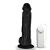 Realistic big dildo Eros  - Pinto de borracha realístico flexível com escroto, vibrador e ventosa - 20x4,5cm - cor preta - Imagem 7