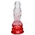 Plug Anal Master formato pênis de dragão em silicone - cor vermelha - Imagem 2