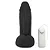 Realistic big dildo Large - Pinto de borracha realístico com escroto, vibrador e ventosa - 21x6,5cm - cor preta - Imagem 6