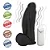 Realistic big dildo Large - Pinto de borracha realístico com escroto, vibrador e ventosa - 21x6,5cm - cor preta - Imagem 3