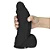 Realistic big dildo Large - Pinto de borracha realístico com escroto, vibrador e ventosa - 21x6,5cm - cor preta - Imagem 1