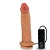 Realistic big dildo Colosso - Pinto de borracha realístico com vibrador e ventosa - 20 x 5,5cm - cor bege - Imagem 7