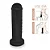 Realistic big butt plug XXL - Plug Anal Grande Flexível 31 x 8cm - cor preto - Imagem 6