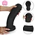 Realistic big butt plug XXL - Plug Anal Grande Flexível 31 x 8cm - cor preto - Imagem 2