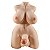 Ariadna - Masturbador hermafrodita meio corpo em cyberskin com seios, pênis com vértebra e ânus penetrável - Imagem 5
