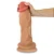 Realistic big dildo Jeba - Pinto de borracha realístico flexível com ventosa - 33,5 x 9,2cm - cor bege - Imagem 1