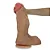 Realistic big dildo Corajoso - Pinto de borracha realístico flexível com ventosa - 38 x 11,5cm - cor bege - Imagem 1